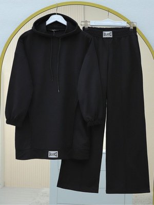 Kapüşonlu Arma Detaylı Penye Takım