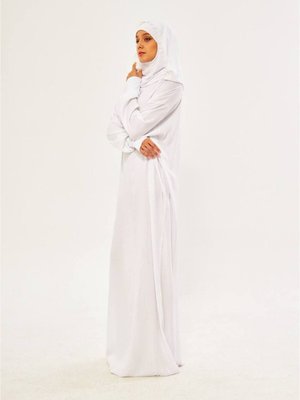 Namaz Elbisesi Kapüşonlu Dantelli