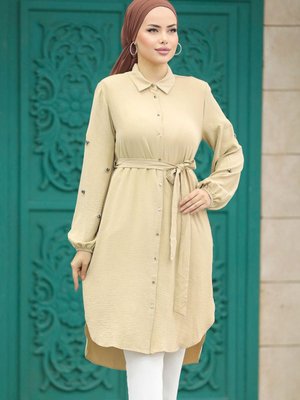 Kemerli Camel Tunik Kemerli Camel Tunik