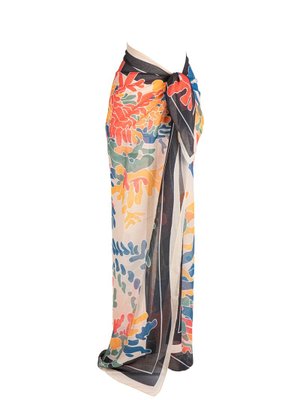 Desenli Büyük Pareo 140x140 Cm