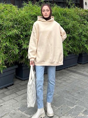 Kapüşonlu Salaş Sweatshirt Kapüşonlu Salaş Sweatshirt
