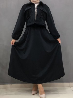 Yonez Kadife Etek Ceket Takımı