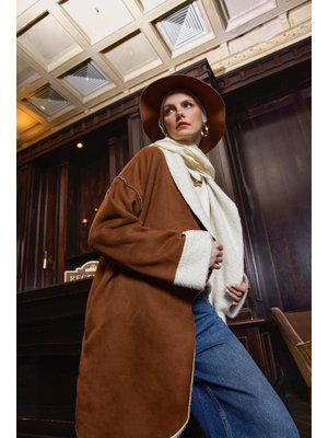 Camel Süet Welsoft Kaban