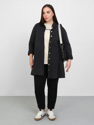 Pamuklu Büyük Beden Tunik Antrasit