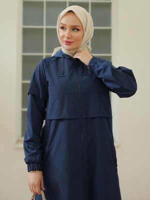 Trend Astarlı Yağmurluk Kap Sonbahar Kış Yeni Sezon