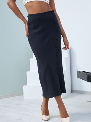 Önü Dügmeli Arkası Lastikli Etek