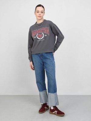 Baskı Detaylı Sweatshirt Antrasit Baskı Detaylı Sweatshirt Antrasit