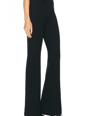 Siyah İspanyol Paça İthal Krep Pantolon