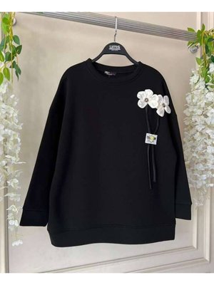 Şahin Aksesuarlı Armalı Üç İplik Sweat