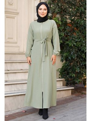 Mint Edna Fermuarlı Ferace