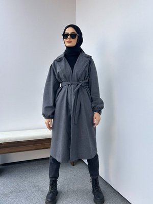 Kemerli Kaşe Kaban Füme