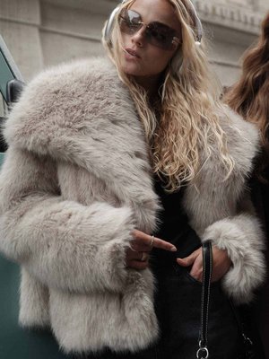 Premium Daily Gri Kürk Mont