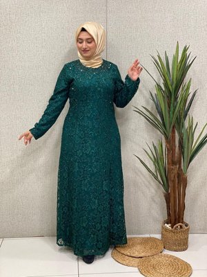 Kordena Dantel Abiye Elbise Kordena Dantel Abiye Elbise