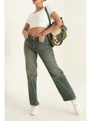 Füme Palazzo Kot Pantolon