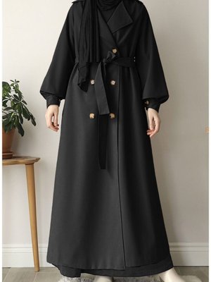 Tam Boy Lina Trençkot Siyah Tam Boy Lina Trençkot Siyah