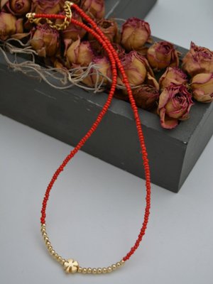 Kırmızı İncecik Kolye