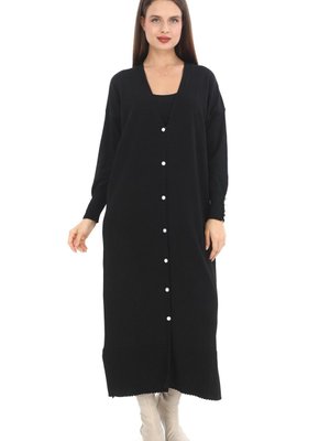 Tam Boy Merserize Soğuk İplik Hırka