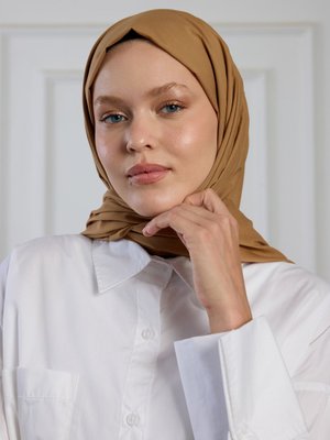 Sütlü Kahve Pure Pamuk Şal