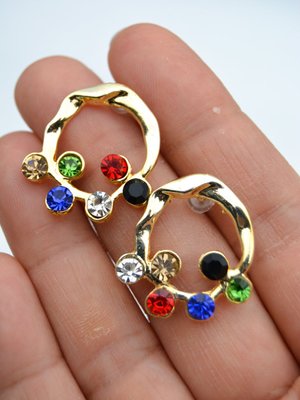 Altın Renk Raınbow Küpe Altın Renk Raınbow Küpe