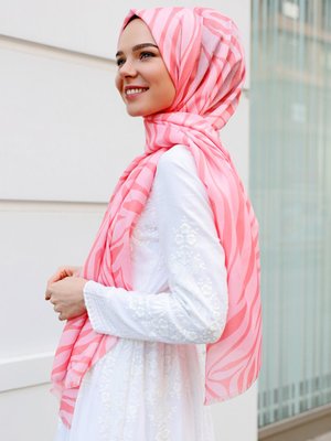 Şal Evi Zebra Pembe Şal Evi Zebra Pembe