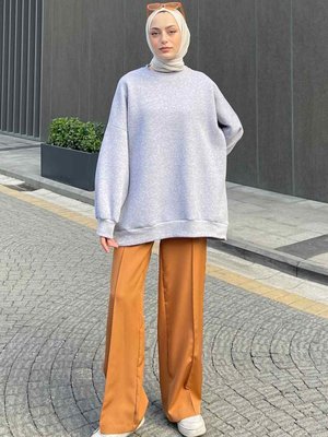 Bisiklet Yaka Oversize Sweat Bisiklet Yaka Oversize Sweat