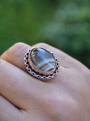 Kahverengi Madagaskar Akiği Yüzük