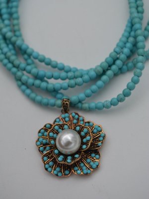 Turkuaz Tasarım Kolye