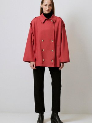 Kısa Gabardin Trençkot