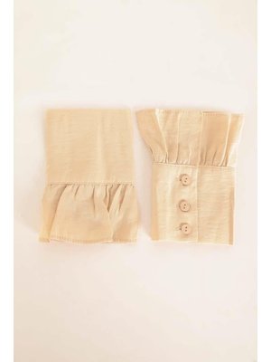 Bej Fırfırlı Gömlek Kolluk Bej Fırfırlı Gömlek Kolluk