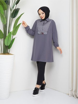 Mevsimlik Tunik Göğsu Kapitoneli Mevsimlik Tunik Göğsu Kapitoneli