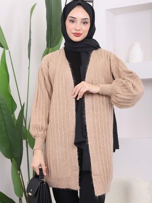 Bisküvi Fitilli Şardon Triko Hırka