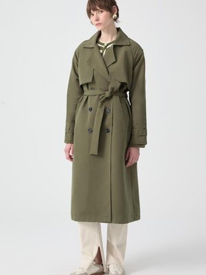 Apolet Detaylı Beli Kuşaklı Trençkot