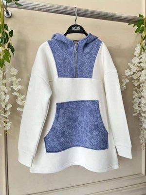 Şahin Kot Görünüm Üç İplik Sweat