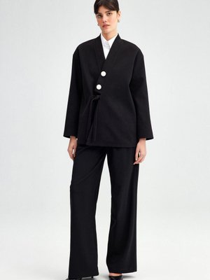 Bağlamalı Kaşe Ceket