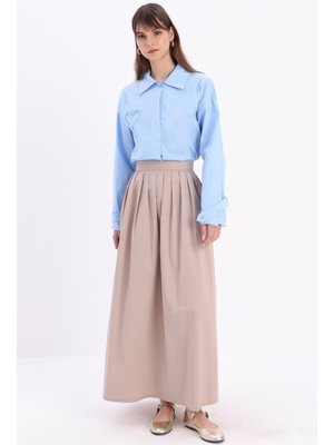 Beli Pileli Kloş Etek Taş