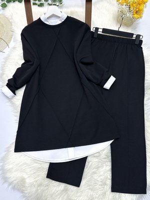 Çimalı Krep İkili Takım Siyah