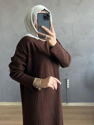 Fitilli Triko Elbise Fitilli Triko Elbise