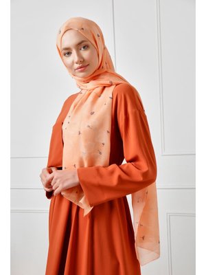 Oranj Desenli Şal