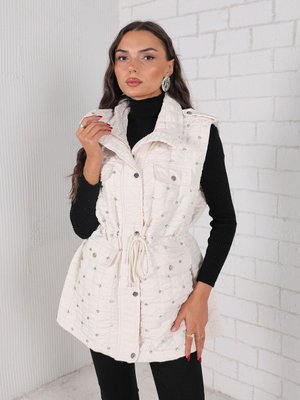 Taş Taşlı Kapitone Yelek