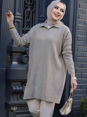 Fitilli Vizon Triko Tunik