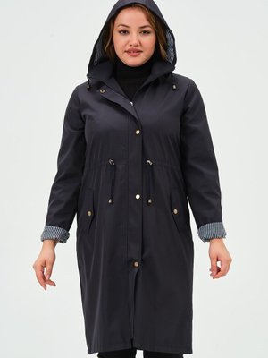 Berinay Büyük Beden Araboy Trençkot