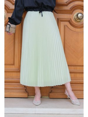 Açık Yeşil Elısa Pılıselı Etek Açık Yeşil Elısa Pılıselı Etek