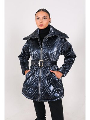 Lacıvert Şişme Mont