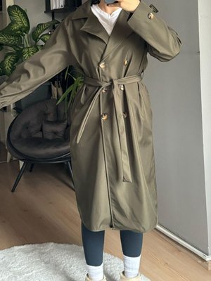 Klasik Model Trençkot Haki Klasik Model Trençkot Haki