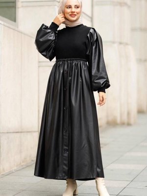 Dderi Düğmeli Elbise