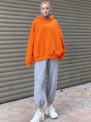 Kapüşonlu Salaş Sweatshirt Kapüşonlu Salaş Sweatshirt