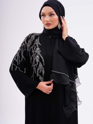Kumaş Dubai İpeği Lüks Abaya Platin Dantel Kaliteli Dış Giyim Özel Günler İçin Kumaş Dubai İpeği Lüks Abaya Platin Dantel Kaliteli Dış Giyim Özel Günler İçin