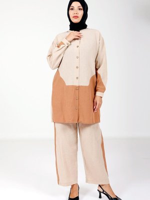 Taş Düğmeli Renk Alt Üst Takım Taş Düğmeli Renk Alt Üst Takım