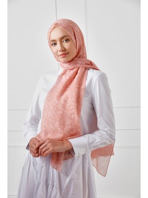 Pudra Desenli Şal
