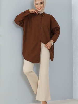 İspanyol Paça Kumaş Pantolon Taş Rengi İspanyol Paça Kumaş Pantolon Taş Rengi